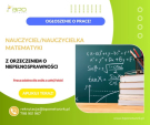 Nauczyciel zdalny matematyki z orzeczeniem o niepełnosprawności