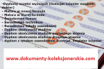 Kup dyplom magistra z wpisem średnie, matura